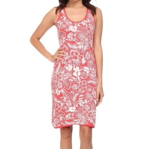 Tommy Bahama Floral Knit Dress in Coral "Del Lago" - Picture 1 of 6